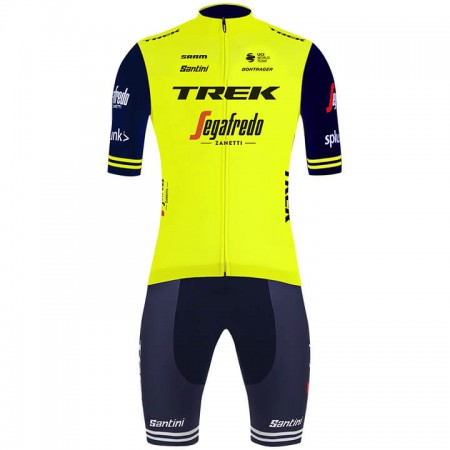 Tenue Maillot + Cuissard à Bretelles 2020 Trek-Segafredo N002